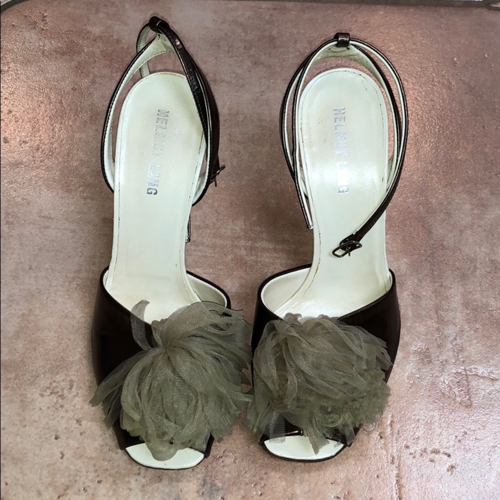 Helmut Lang open toe heels